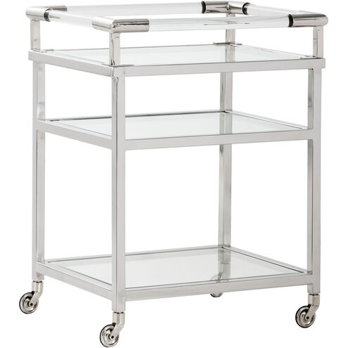 Margo Clear / Silver Bar Cart
